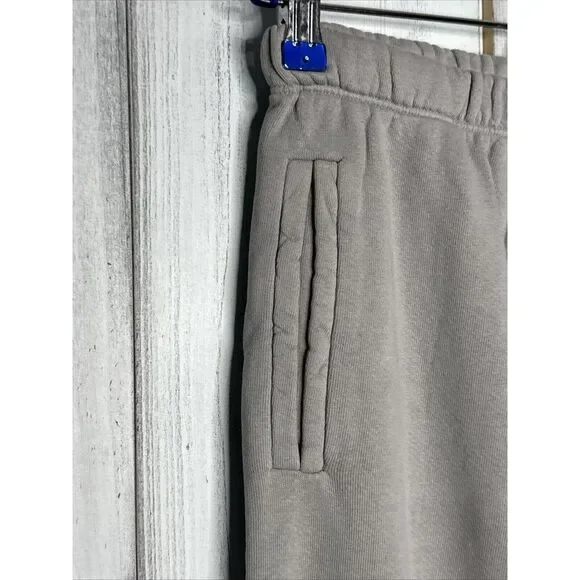 JOAH BROWN‎ GRAY COTTON HI RISE EMPIRE JOGGER SWEATPANTS POCKETS XS/S
